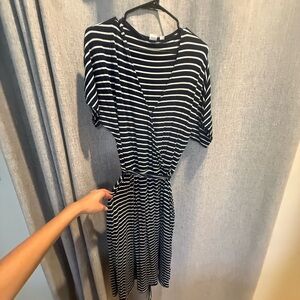 GAP Striped Blue and White Dress
